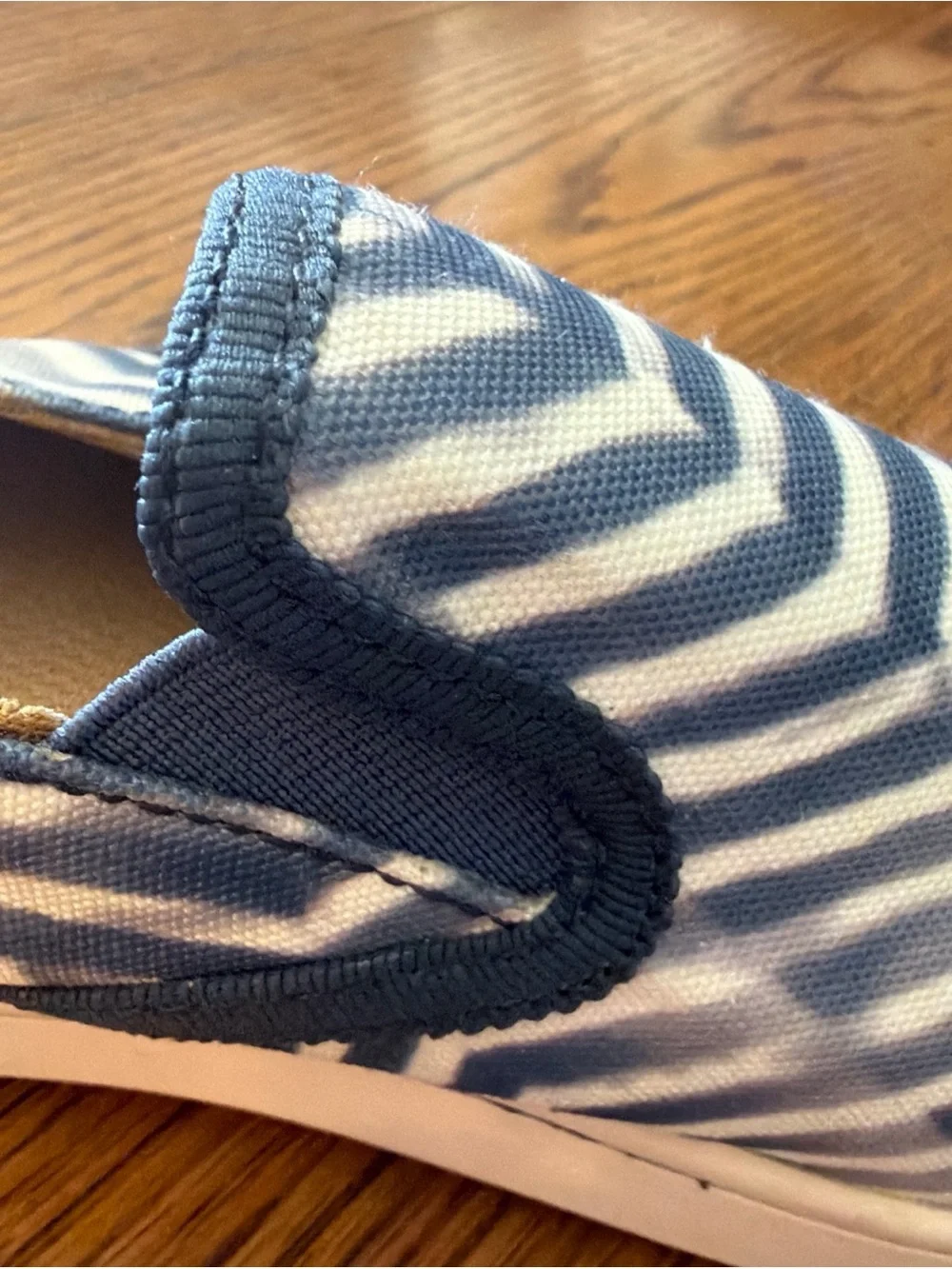 Women’s OLUKAI Pehuea Pa’i Slip-On Canvas Shoes in Navy Chevron
